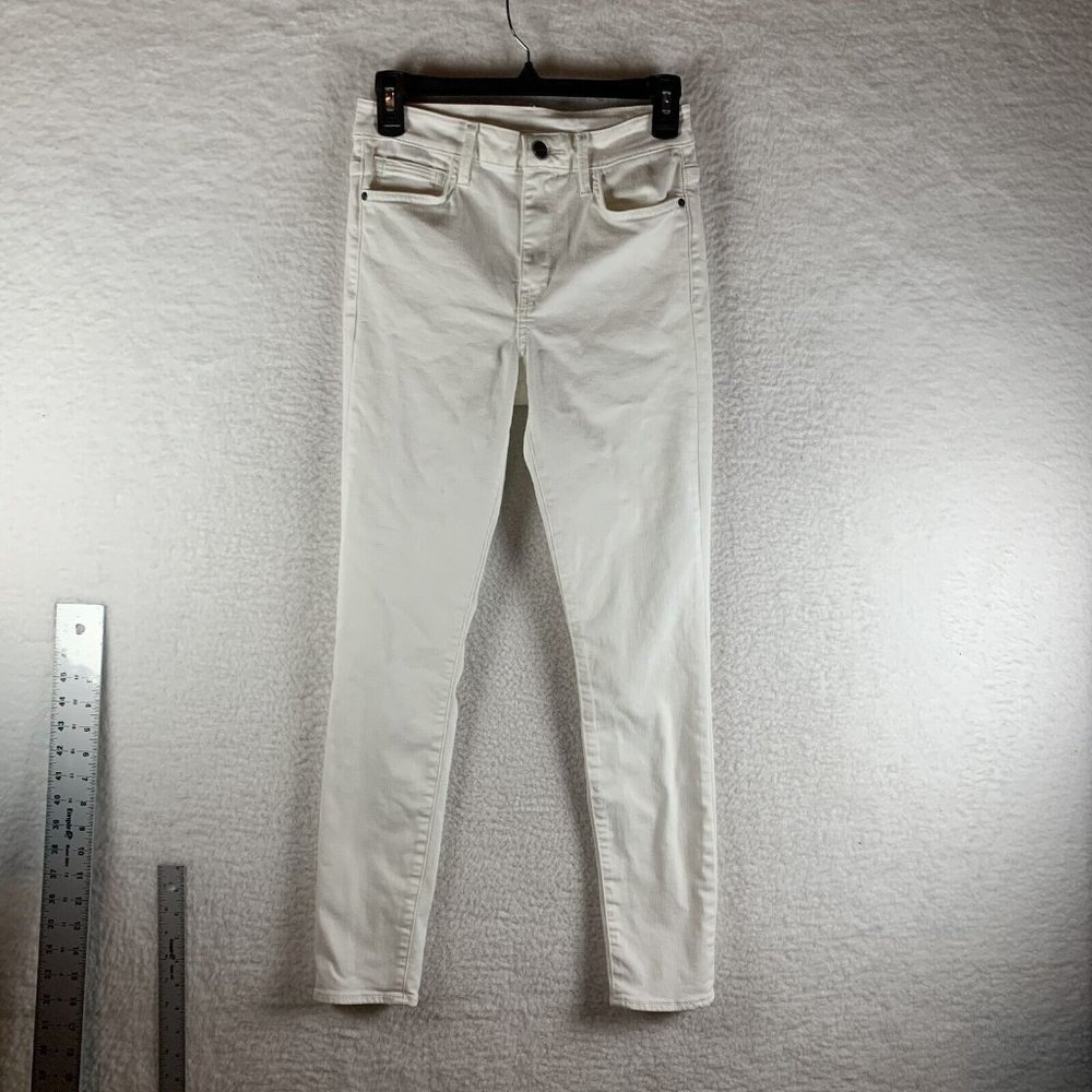 Sam Edelman The Stiletto Jeans Women's 26 White Stretch High-Rise 5-Pockets 8136